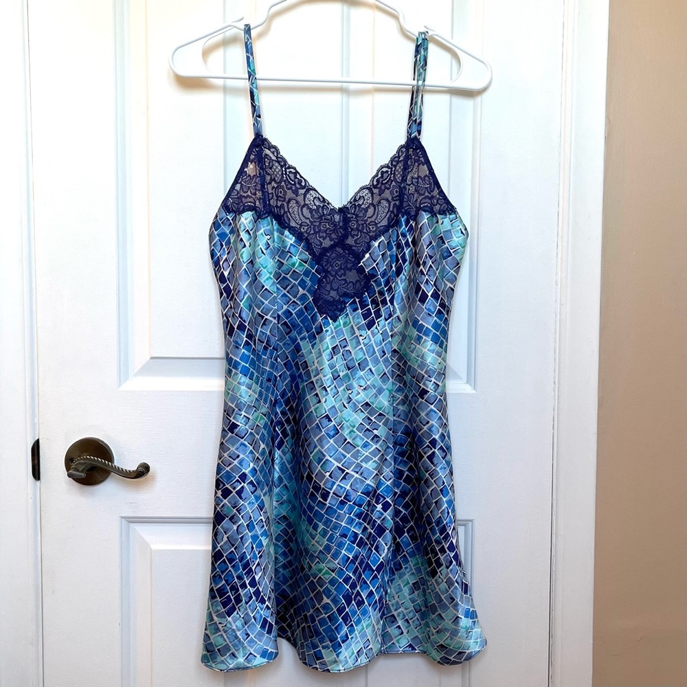 Victoria’s Secret Vintage 90s Lingerie Blue Babydoll